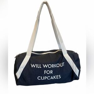 Will Workout for Cupcakes- Gym Bag